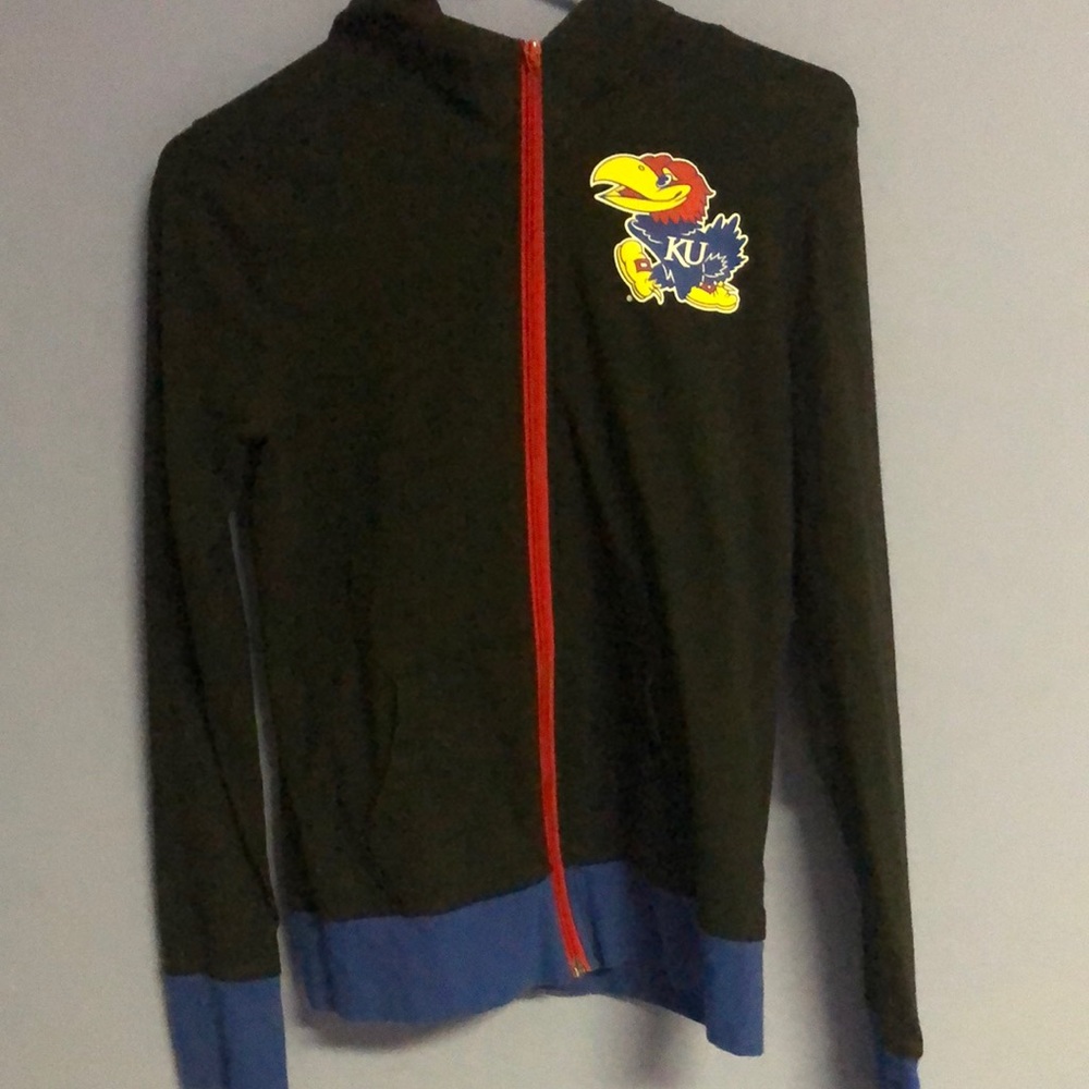 Girl’s Jayhawk Zip Up Hoodie